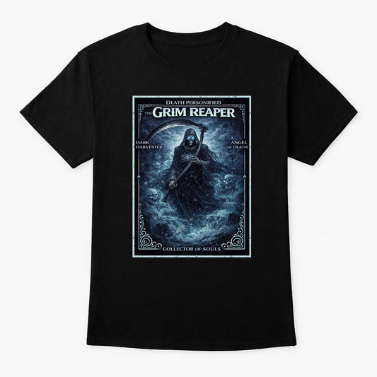 Grim Reaper Collector of Souls T-Shirt Dark Art Unisex Gothic Tee