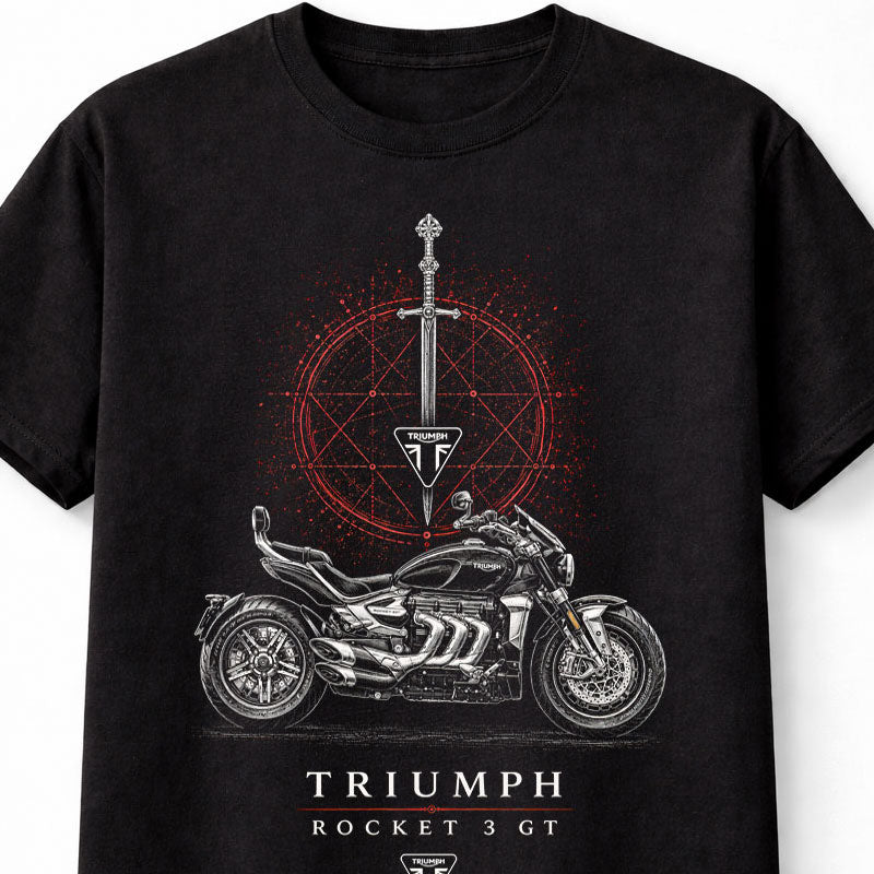 Triumph Rocket 3 GT Motorcycle Motorbike Biker Rider Unisex T-Shirt