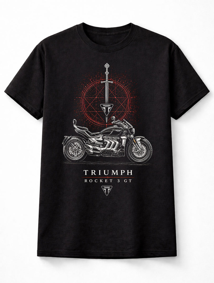 Triumph Rocket 3 GT Motorcycle Motorbike Biker Rider Unisex T-Shirt