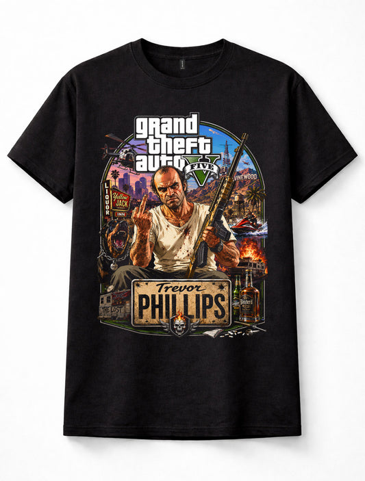 Grand Theft Auto V Trevor Philips Vinewood Gaming Unisex T-Shirt