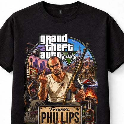 Grand Theft Auto V Trevor Philips Vinewood Gaming Unisex T-Shirt