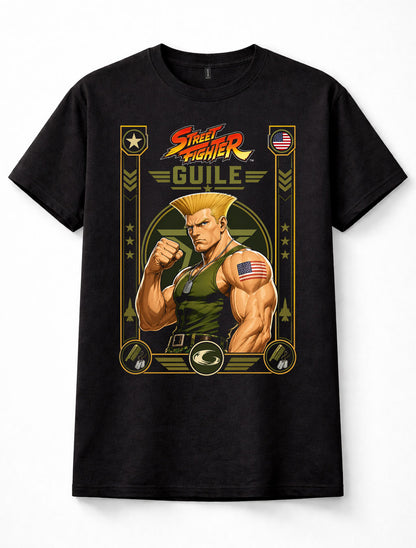 Street Fighter Guile USA Military Fighter Arcade Game Unisex T-Shirt