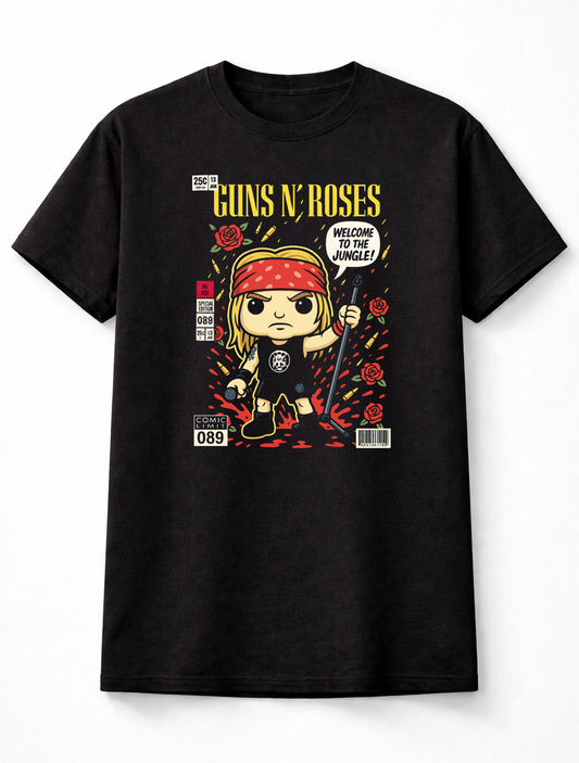 Guns N’ Roses Axl Rose “Welcome To The Jungle” Rock Icon Adults & Kids Unisex T-Shirt