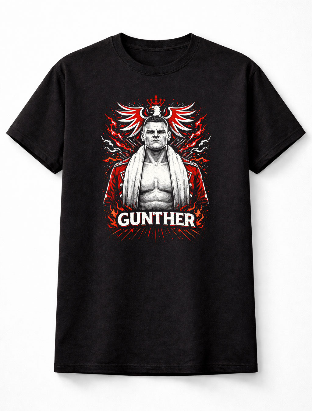 Gunther Wrestling Graphic T-Shirt Ring General Champion Strong Style Pro Wrestling Fan Tee Powerhouse Wrestler Adults & Kids Unisex T-Shirt