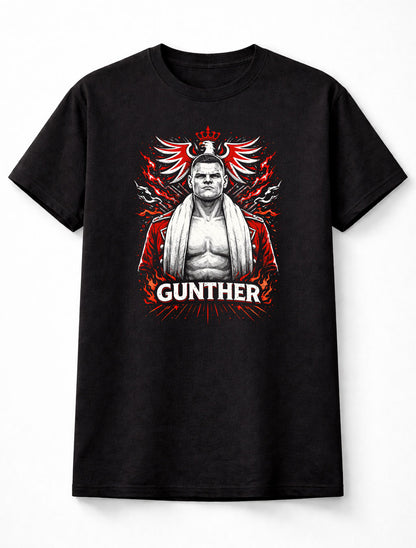 Gunther Wrestling Graphic T-Shirt Ring General Champion Strong Style Pro Wrestling Fan Tee Powerhouse Wrestler Adults & Kids Unisex T-Shirt