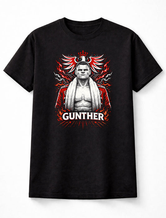 Gunther Wrestling Graphic T-Shirt Ring General Champion Strong Style Pro Wrestling Fan Tee Powerhouse Wrestler Adults & Kids Unisex T-Shirt