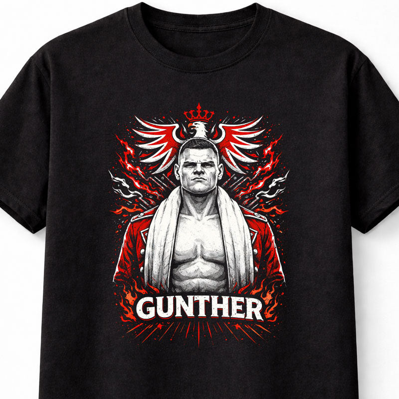 Gunther Wrestling Graphic T-Shirt Ring General Champion Strong Style Pro Wrestling Fan Tee Powerhouse Wrestler Adults & Kids Unisex T-Shirt