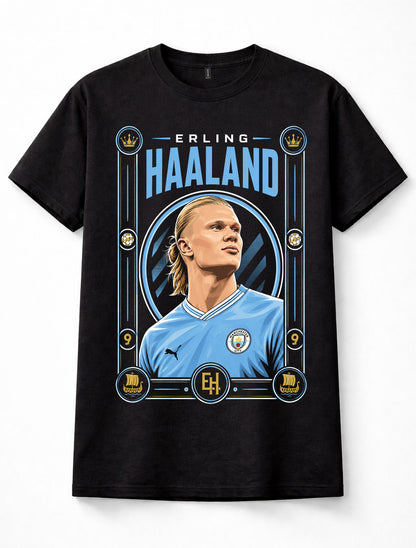 Erling Haaland Manchester City Number 9 Norway Football Star Unisex T-Shirt