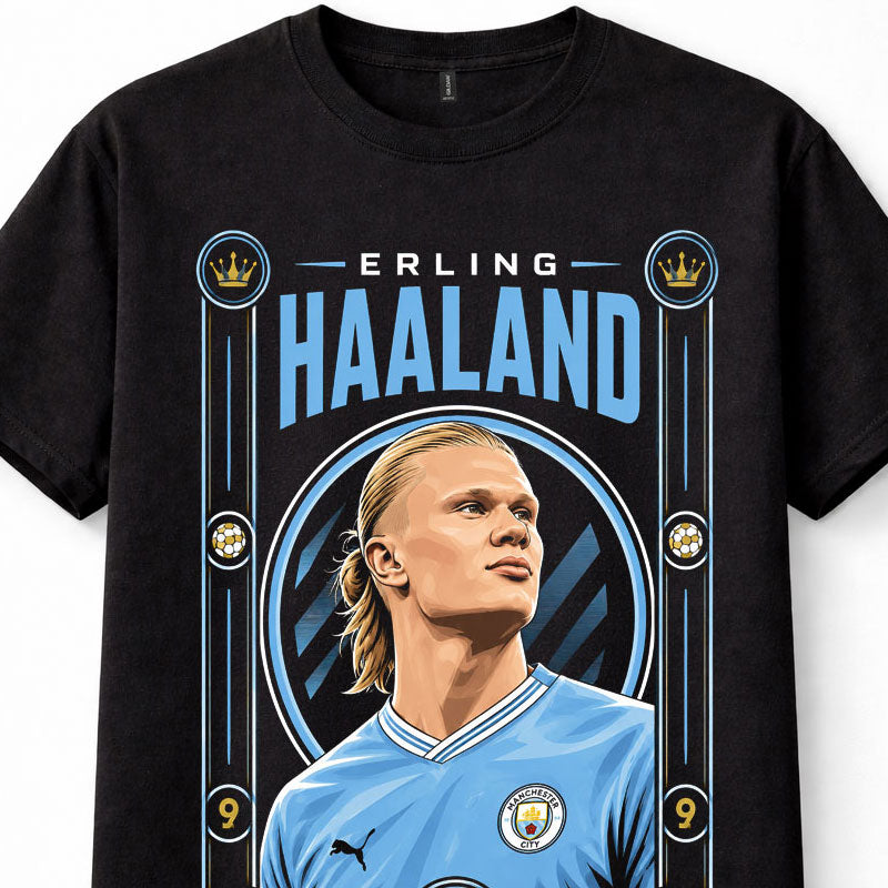 Erling Haaland Manchester City Number 9 Norway Football Star Unisex T-Shirt
