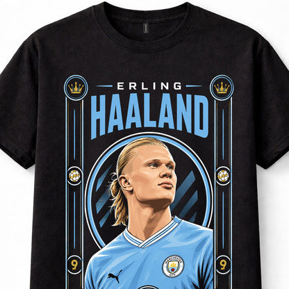 Erling Haaland Manchester City Number 9 Norway Football Star Unisex T-Shirt