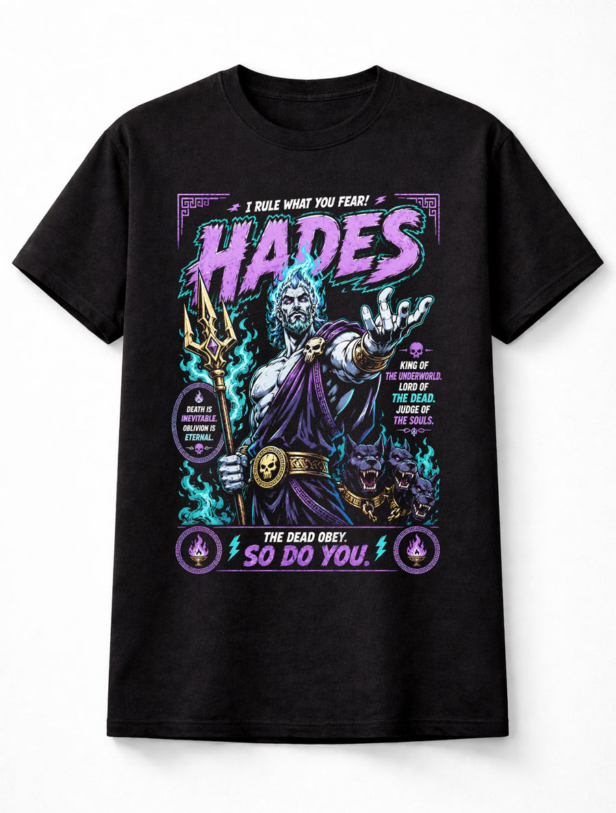 Hades Greek God of the Underworld Cerberus Unisex T-Shirt