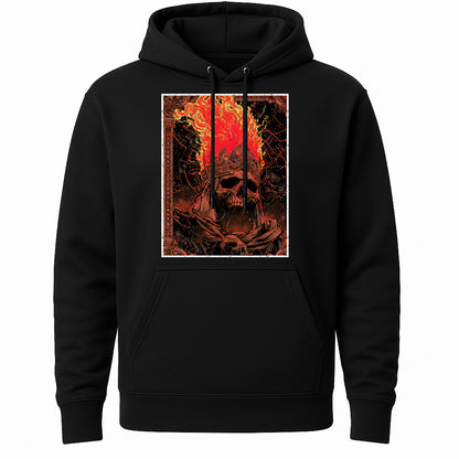 Flamebound Skull King Gothic Horror Dark Fantasy Alternative Unisex T-Shirt