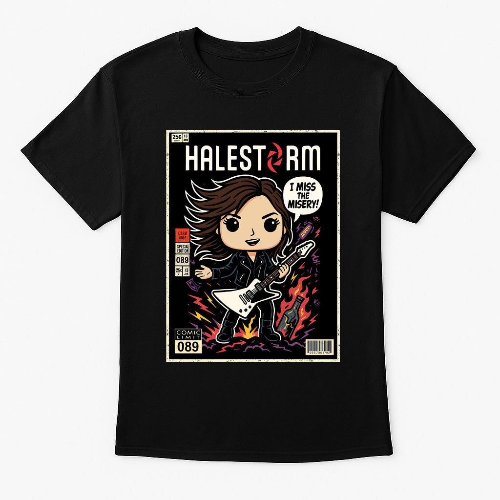 Halestorm I Miss the Misery Hard Rock Funko Pop Style Unisex T-Shirt