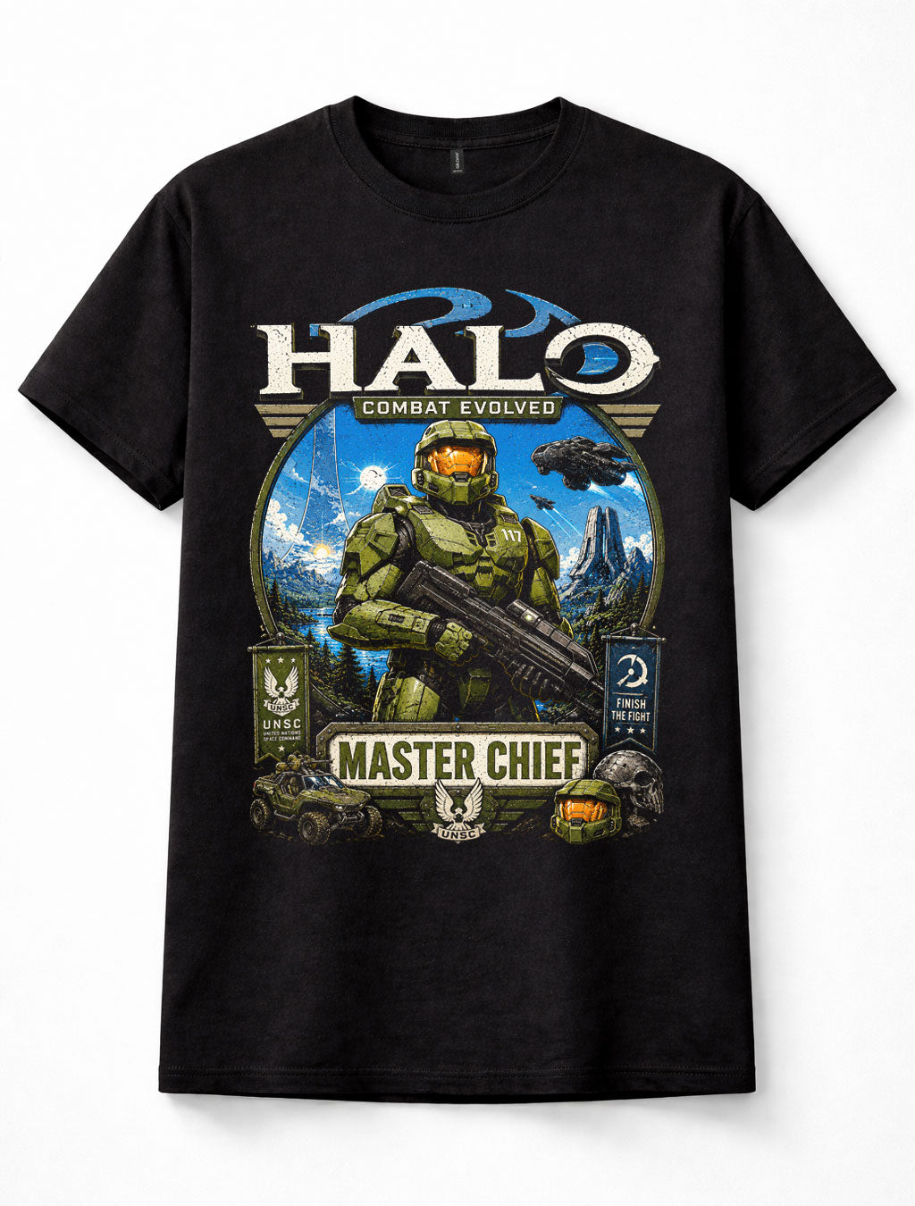 Halo Master Chief Combat Evolved UNSC Spartan Unisex T-Shirt