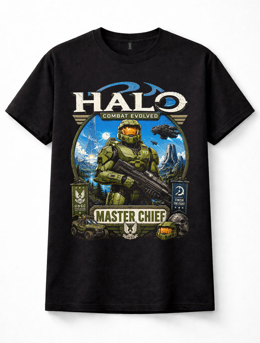 Halo Master Chief Combat Evolved UNSC Spartan Unisex T-Shirt