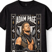 Hangman Adam Page AEW Cowboy Wrestling Champion Western Unisex T-Shirt