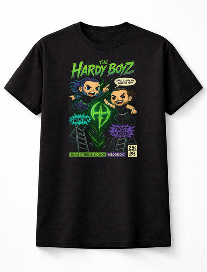 The Hardy Boyz – Team Xtreme, Jeff Hardy & Matt Hardy Comic Edition Adults & Kids Unisex T-Shirt
