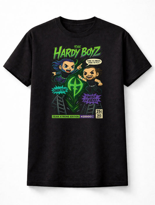 The Hardy Boyz – Team Xtreme, Jeff Hardy & Matt Hardy Comic Edition Adults & Kids Unisex T-Shirt