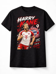 Harry Kane 9 Bayern Style Soccer Football Fan Graphic Tee Unisex Adults & Kids T-Shirt