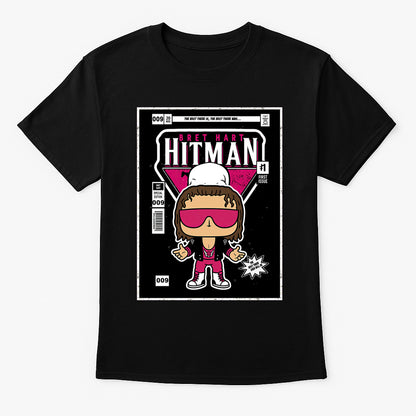 Bret Hart Hitman Comic Edition Funko Pop Retro Wrestling Unisex T-Shirt