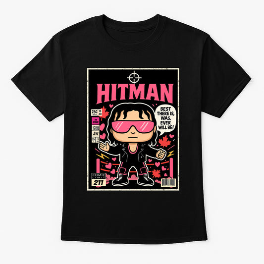 Bret Hart The Hitman Funko Pop Comic Special Edition Wrestling Unisex T-Shirt
