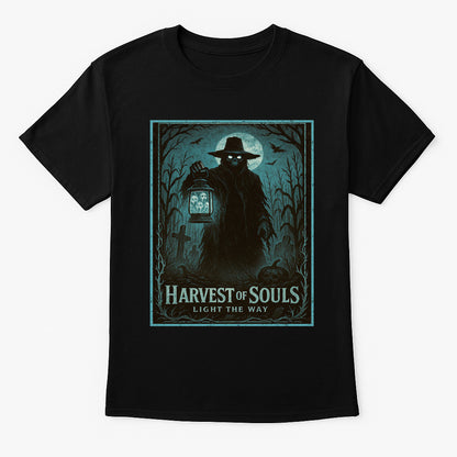 Harvest of Souls “Light the Way” Unisex T-Shirt – Gothic Scarecrow Reaper Horror Fantasy