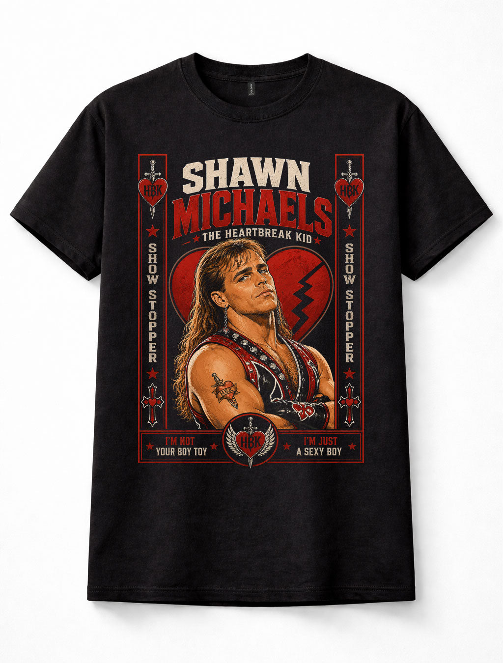 Shawn Michaels HBK WWE Heartbreak Kid Wrestling Unisex T-Shirt