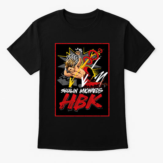 Shawn Michaels HBK Retro Wrestling Unisex T-Shirt Heartbreak Kid Graphic Tee