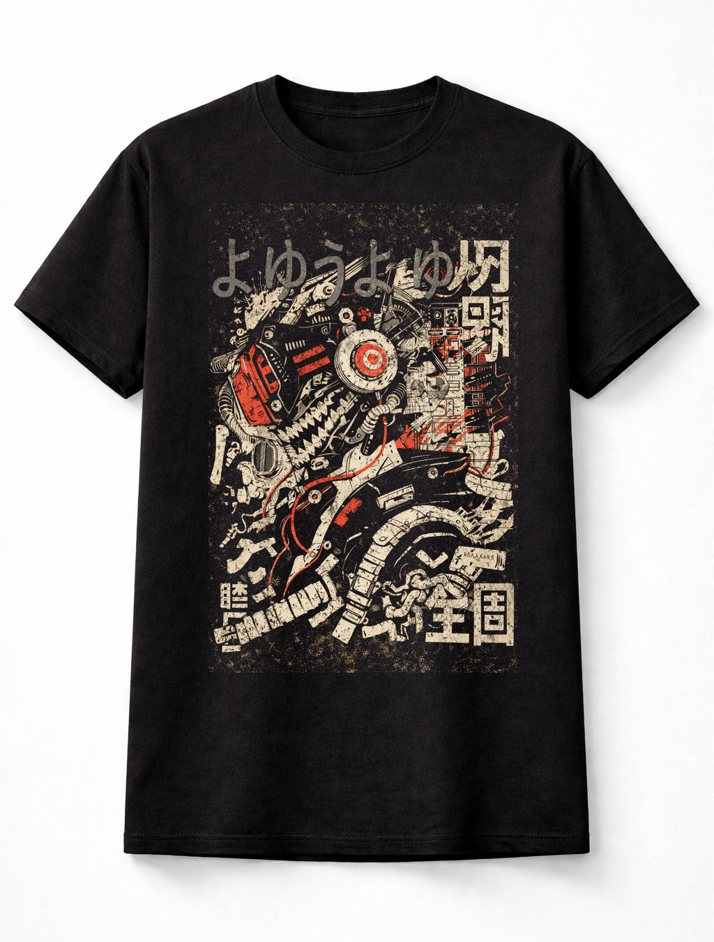 Mecha Japanese Cyberpunk Y2K Retro Techwear Manga Anime Adults & Kids Unisex T-Shirt