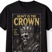 Heavy Is the Crown Skull King Horror VHS Gothic Halloween Unisex T-Shirt