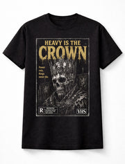 Heavy Is the Crown Skull King Horror VHS Gothic Halloween Unisex T-Shirt