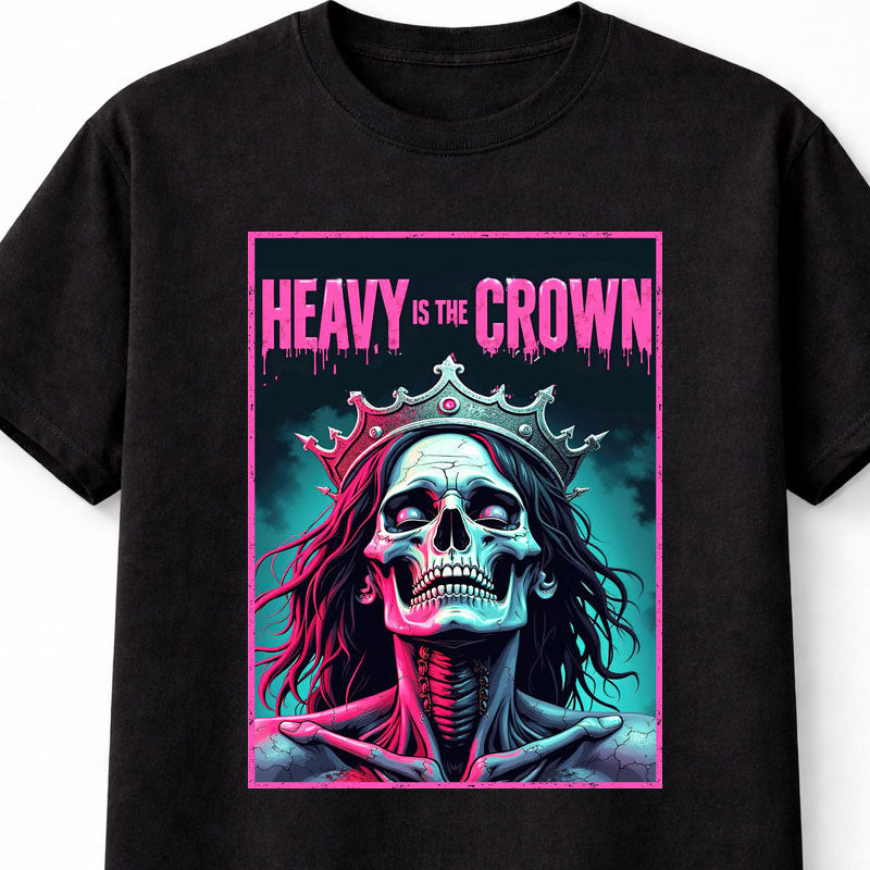 Linkin Park Heavy is the Crown Skull Queen T-Shirt Gothic Heavy Is The Crown Unisex Black Graphic Tee