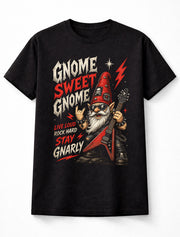Rock Guitar Gnome Heavy Metal Funny Music Graphic Unisex T-Shirt