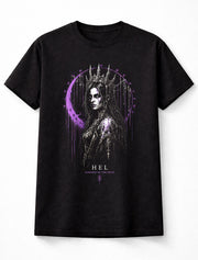 Hel Norse Goddess Viking Mythology Moon Rune Unisex T-Shirt