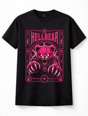 Hellbear Demon Teddy Bear Pink Gothic Horror Metal Halloween Unisex T-Shirt