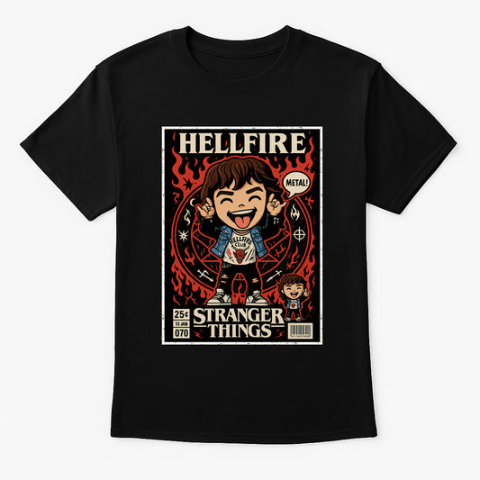Hellfire Club Unisex Comic T-Shirt – Stranger Things Retro Dungeon Master Tee