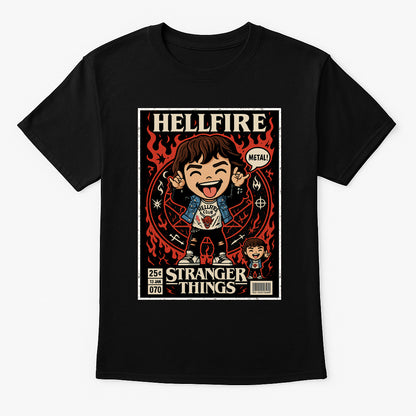 Stranger Things Hellfire Club Eddie Munson Metal Hawkins Dungeons & Dragons Adults & Kids Unisex T-Shirt