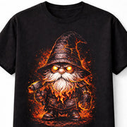 Hellforge Gnome Fire Blacksmith Fantasy Graphic Unisex T-Shirt