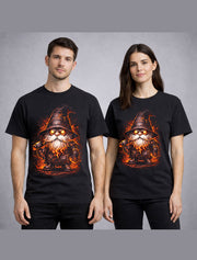 Hellforge Gnome Fire Blacksmith Fantasy Graphic Unisex T-Shirt