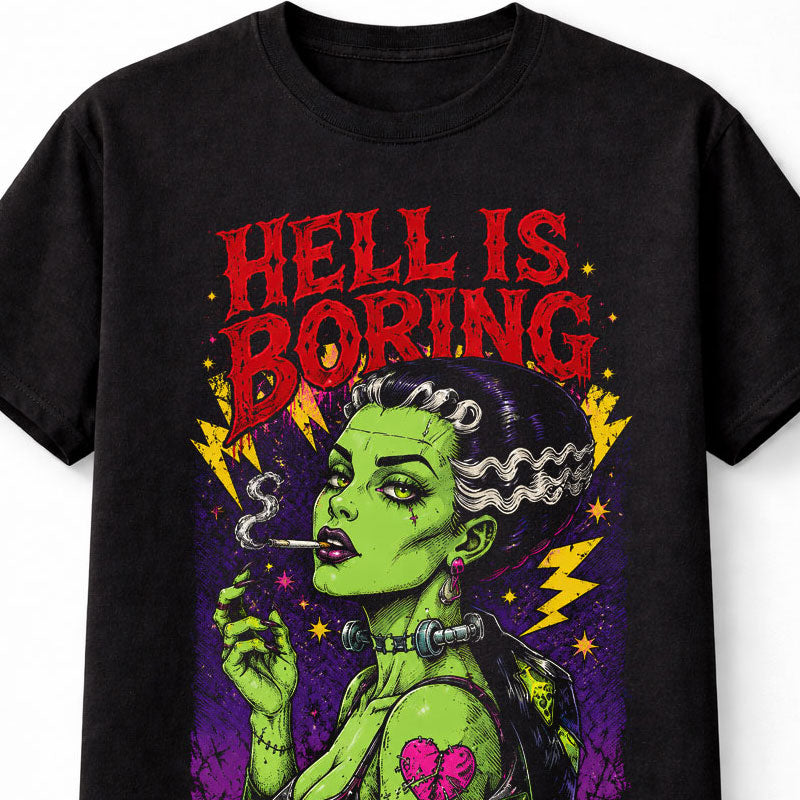 Bride Of Frankenstein Gothic Horror Punk Monster Unisex T-Shirt