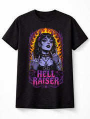 Hellraiser Gothic Demon Girl Pentagram Horror Unisex T-Shirt