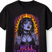 Hellraiser Gothic Demon Girl Pentagram Horror Unisex T-Shirt