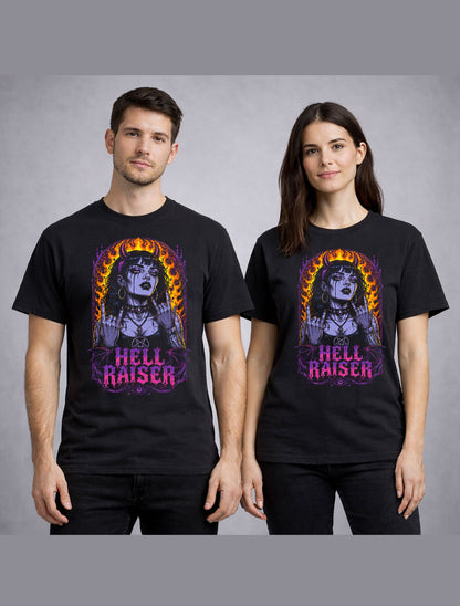 Hellraiser Gothic Demon Girl Pentagram Horror Unisex T-Shirt