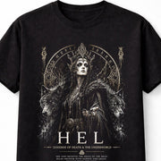 Hel Goddess Of Death Norse Mythology Wolves Unisex T-Shirt