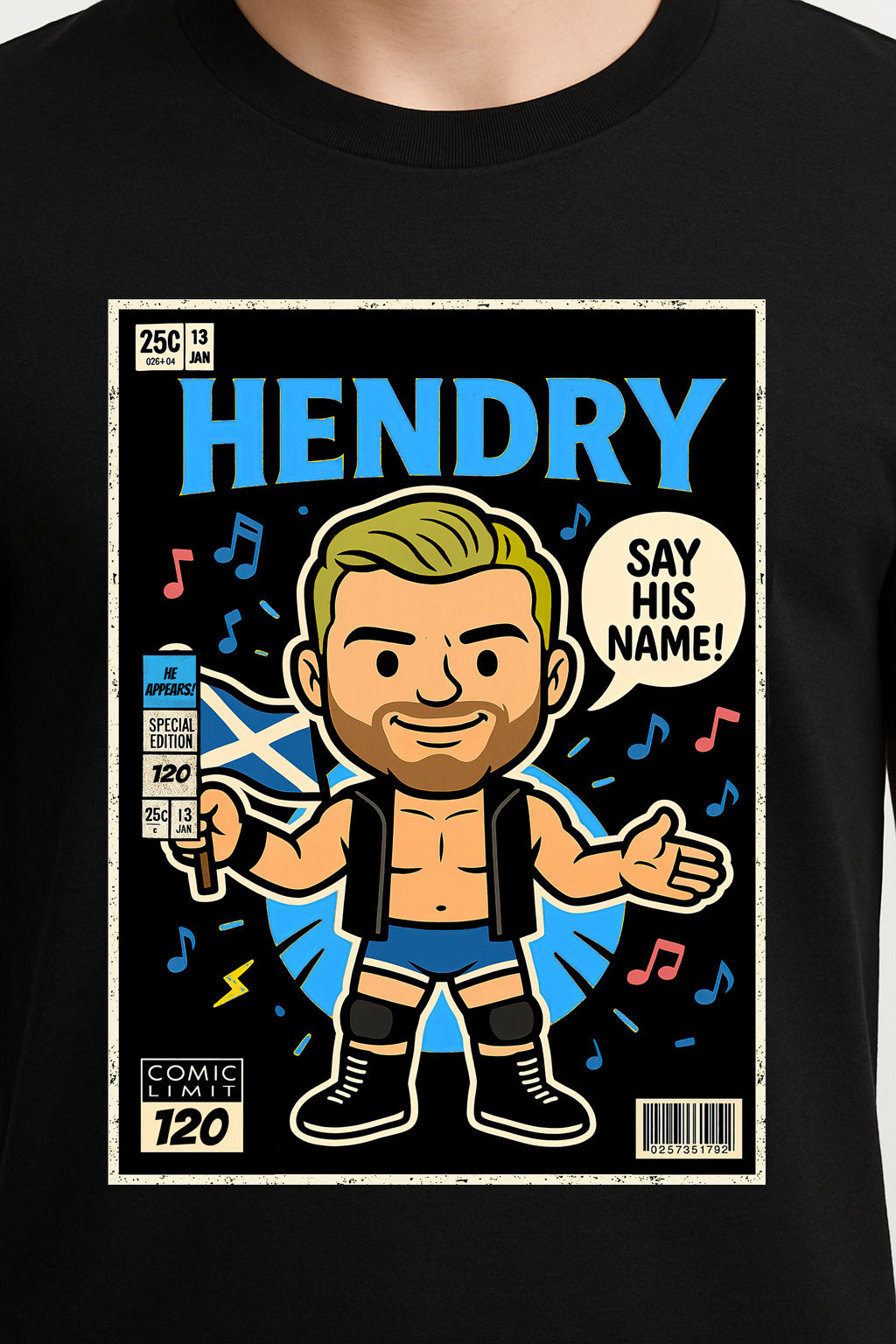 Joe Hendry Say His Name Scotland Comic Edition Unisex Adults & Kids T-Shirt
