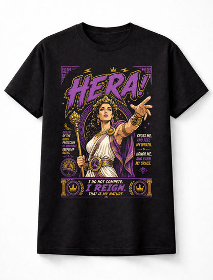 Hera Queen of Olympus Greek Goddess Mythology Unisex T-Shirt