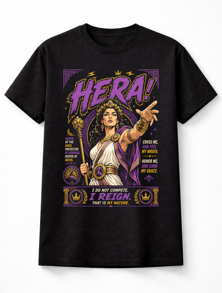 Hera Queen of Olympus Greek Goddess Mythology Unisex T-Shirt