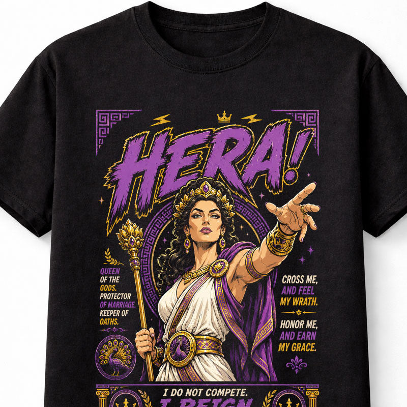 Hera Queen of Olympus Greek Goddess Mythology Unisex T-Shirt