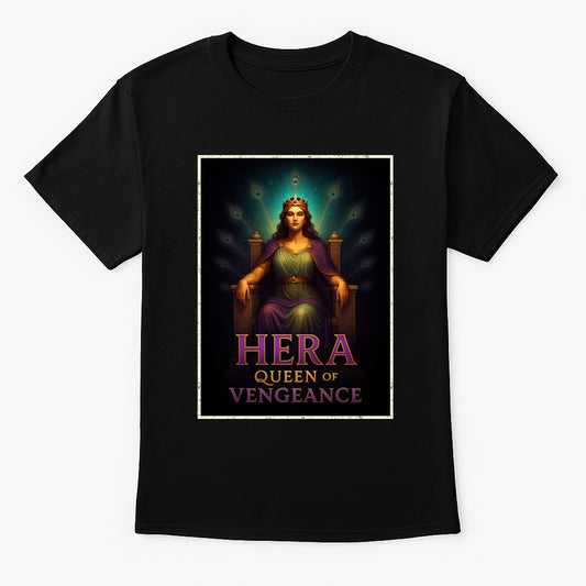 Hera Queen of Vengeance Unisex Greek Goddess T-Shirt