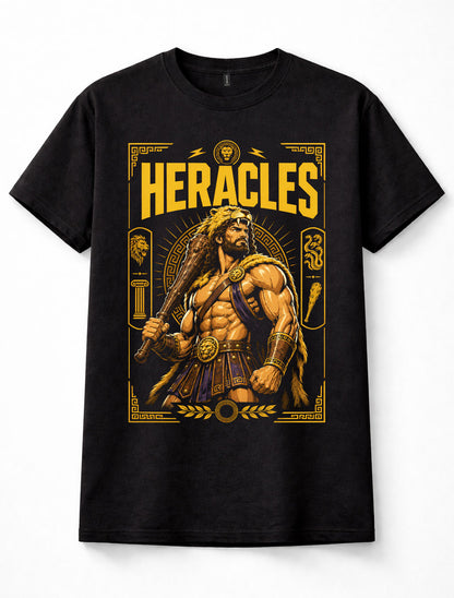 Heracles Hercules Greek Mythology Lion Skin Club Ancient Hero Unisex T-Shirt